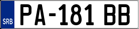 Trailer License Plate